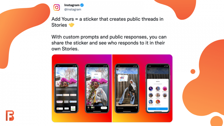 Instagram add yours sticker